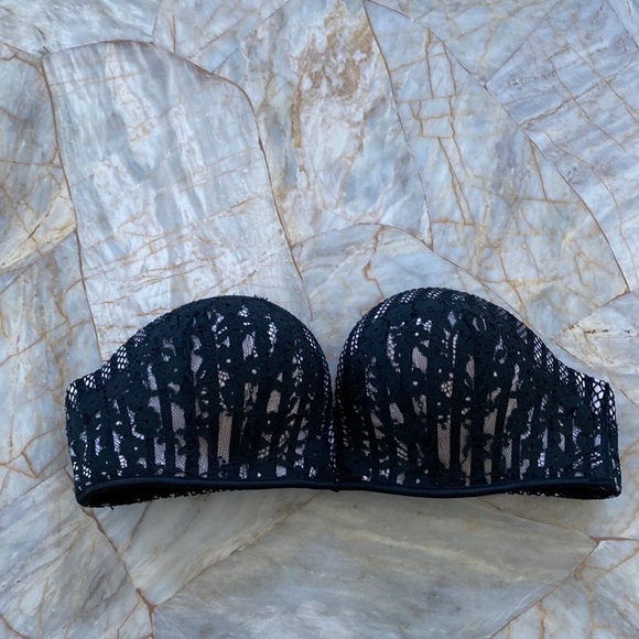 Victoria Secret Bombshell Add-2-Cups Push-Up Bra 32B Strapless Bra - Picture 2 of 9